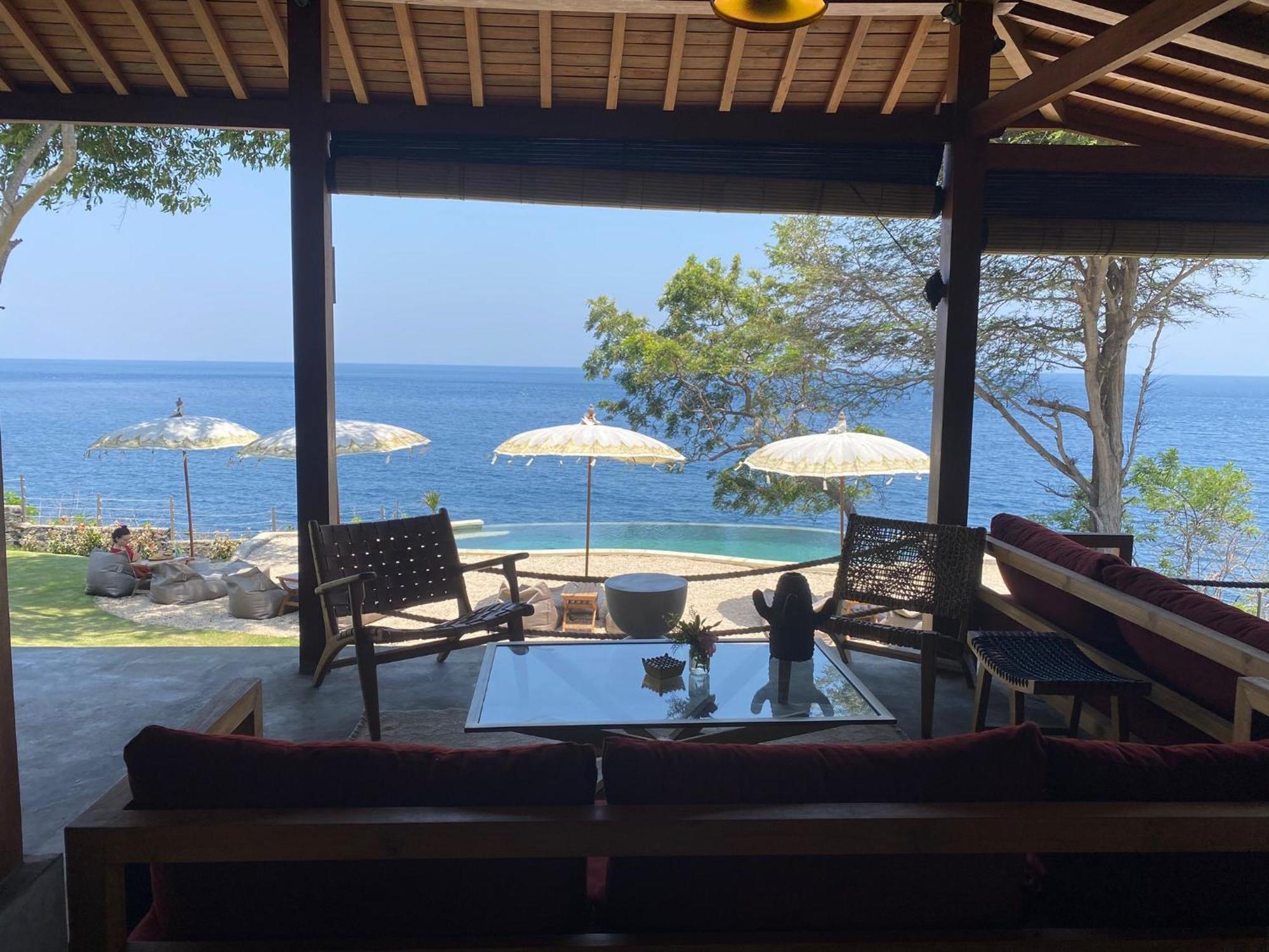 Отель Bali Cliff Glamping Seraya Экстерьер фото